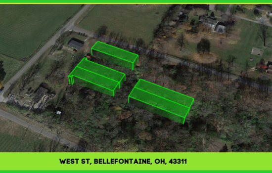 R2 Residential Land For Sale in Bellefontaine OH. Potential to build 5 single-family homes OR 3 single family and 2 duplex in Bellefontaine, logan OH!