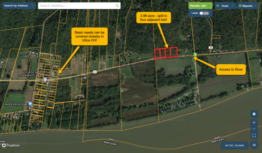 Single Family Residence land for sale in Georgetown ohio, Brown County