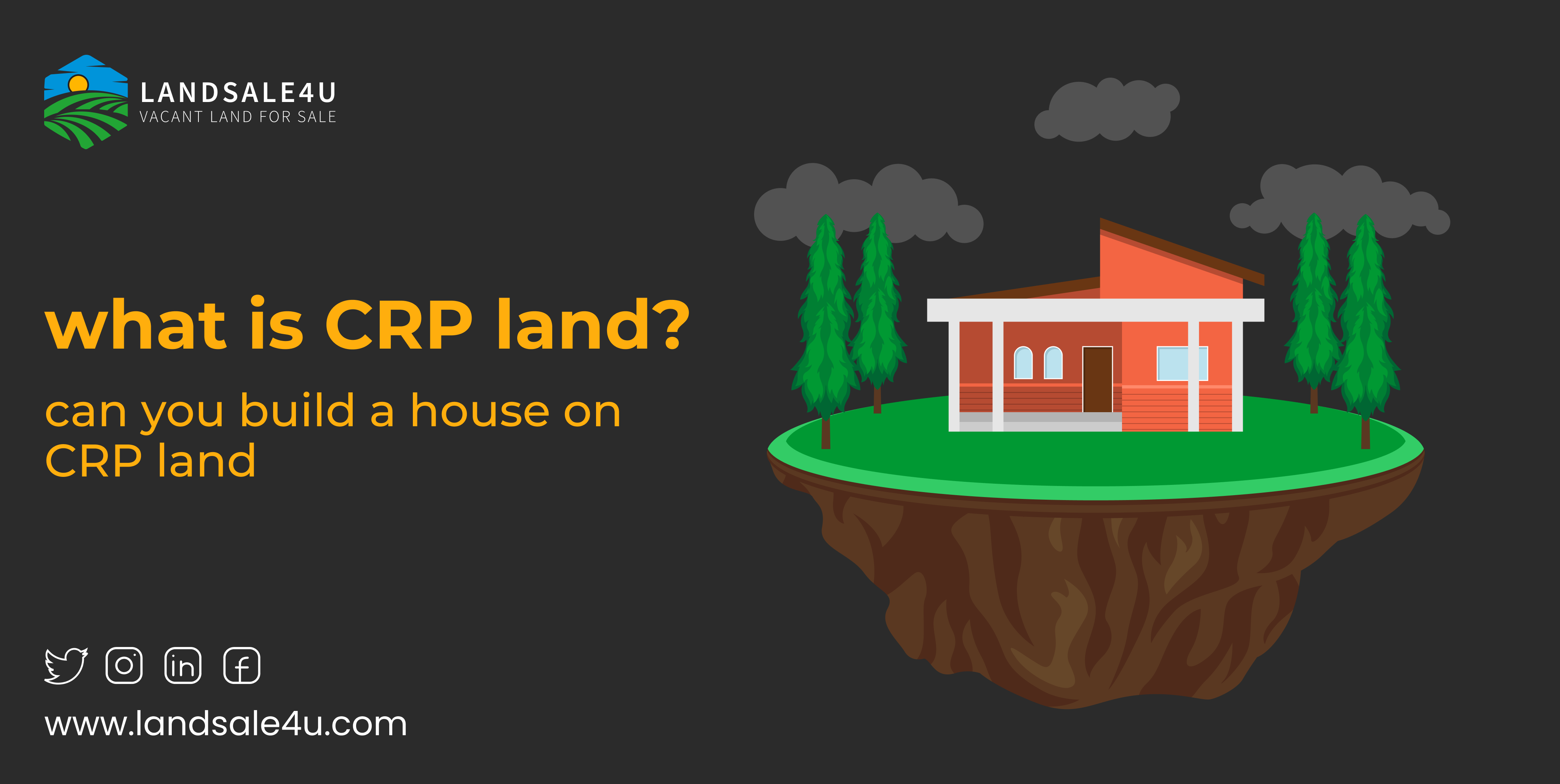 What is CRP land Can you build a house on CRP Land