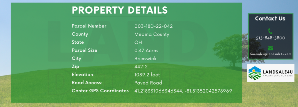 Low Density Residential land for sale in medina county Ohio 