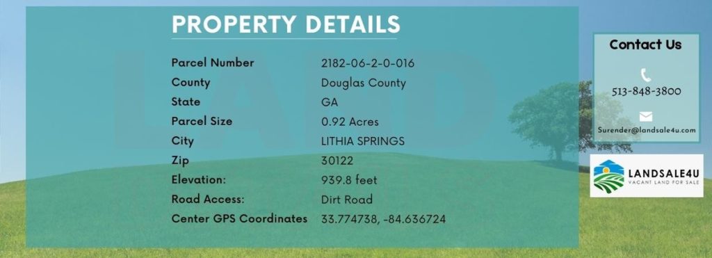 large 20 Prime Real Estate Opportunity in Douglas County, Georgia 🏡