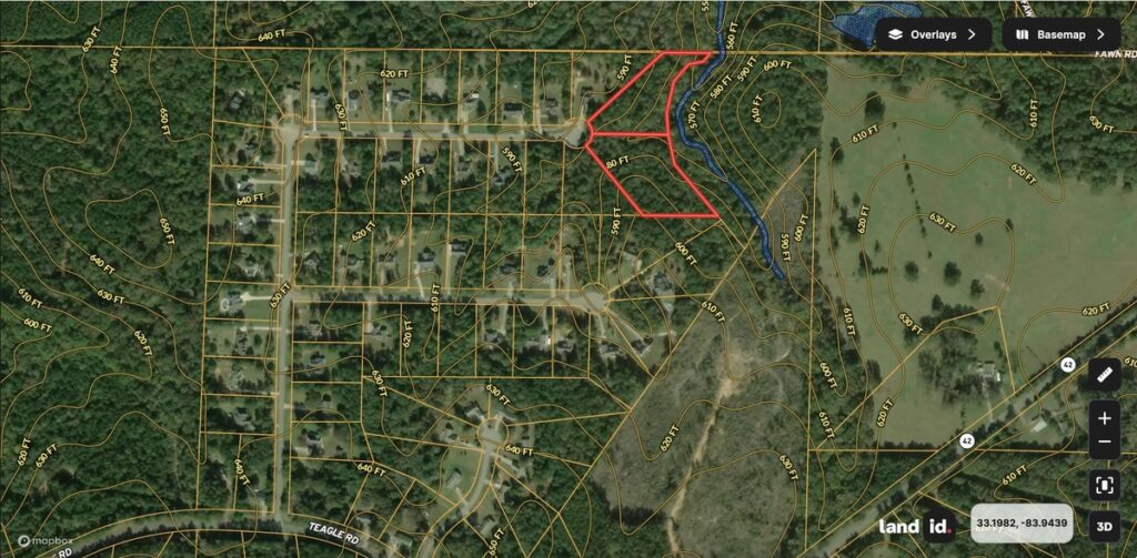 large 2 🏡 Forsyth, GA Land for Sale – 3.9 Acre Dual-Lot Opportunity in Monroe County
